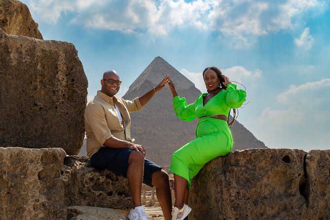 Pyramids of Giza Photoshoot & Tour with Camel, Horse & Shopping - Khafre’s Pyramid and the missing capstone story