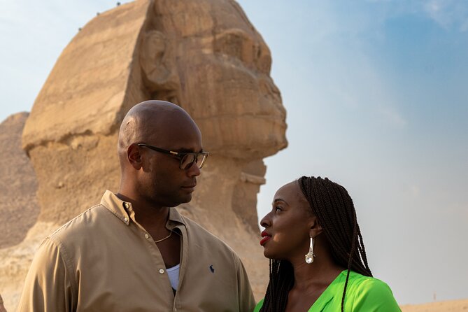 Pyramids of Giza Photoshoot & Tour with Camel, Horse & Shopping - The Sphinx at close range