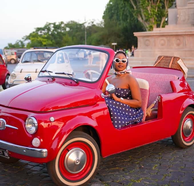 Rome in a Fiat Jolly: Exclusive Vintage Ride & Photo Tour - Starting near the Colosseum on Via Claudia