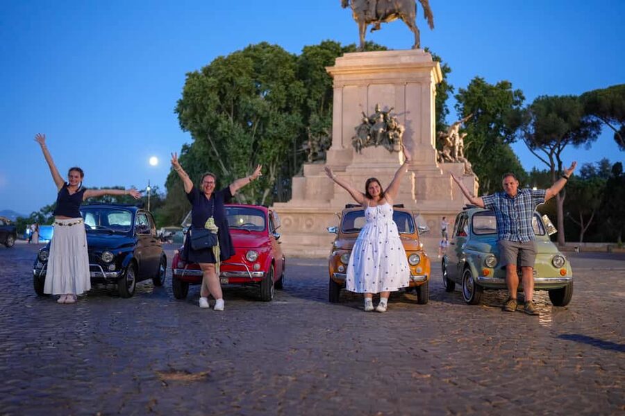 Rome: Night Photo Session in a Fiat 500 with Aperol Spritz - What $89 buys you