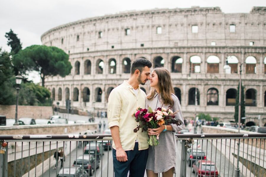 Rome: Personalized Photoshoot outside the Colosseum - Giardinetto del Monte Oppio: a calmer first setting