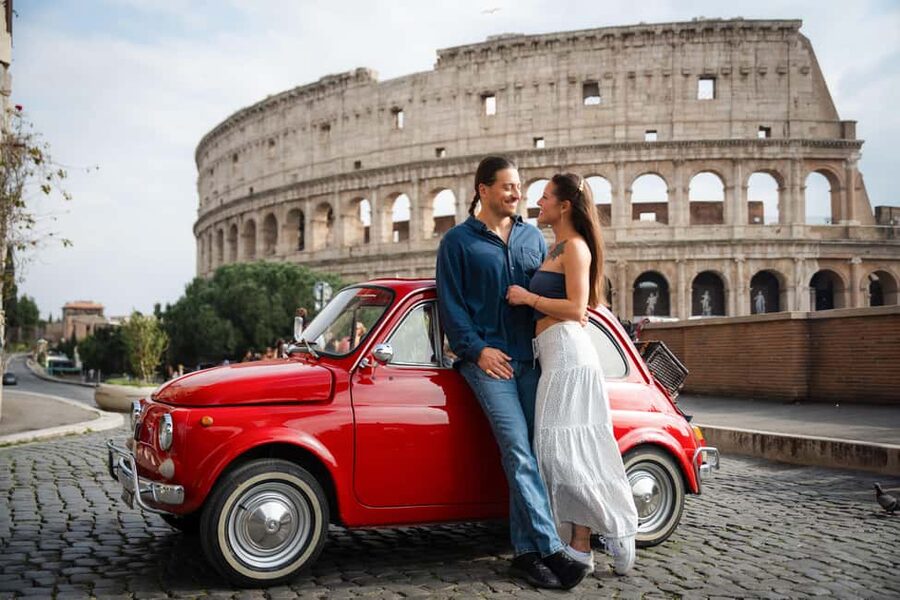 Rome: Photoshoot Service with Vintage Fiat 500 - Key points to know before booking