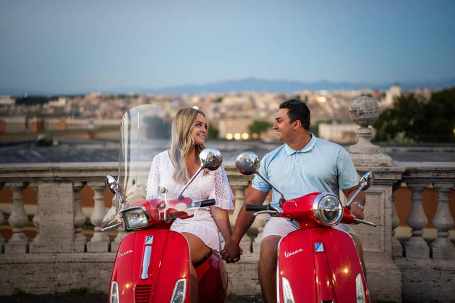 Rome: Vespa Photo Tour with City Center Pickup - Giardino degli Aranci brings a calmer Rome