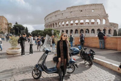 Vespa Ride in the Streets with Photography