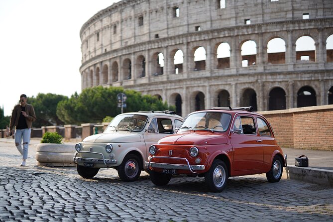 Rome Vintage Fiat 500 car Tour With Photographer - Morning, afternoon, sunset, or evening?
