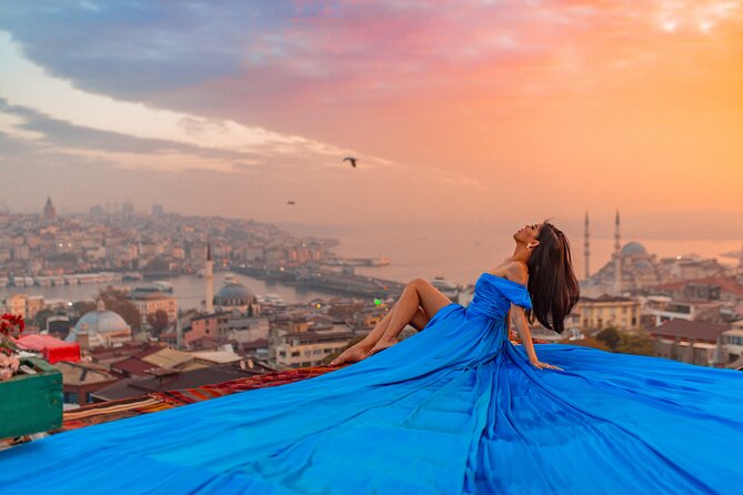 Rooftop Flying Dress Photo Shoot in Istanbul - Choosing a dress, crown, and accessories