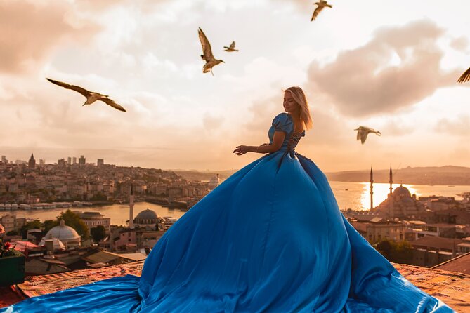 Rooftop Flying Dress Photo Shoot in Istanbul - What happens during the 45-minute session