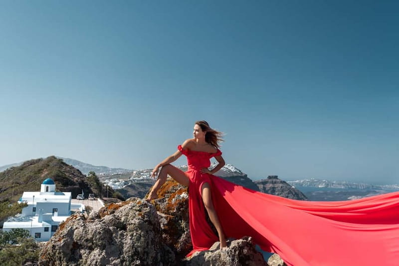 Santorini: Flying Dress Photo © Photoshoot "Express Package" - What happens during the 30-minute shoot