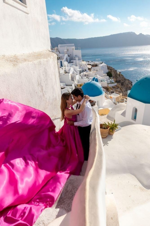 Santorini: Unique Flying Dress Photoshoot Experience - Thirty edited photos within 72 hours