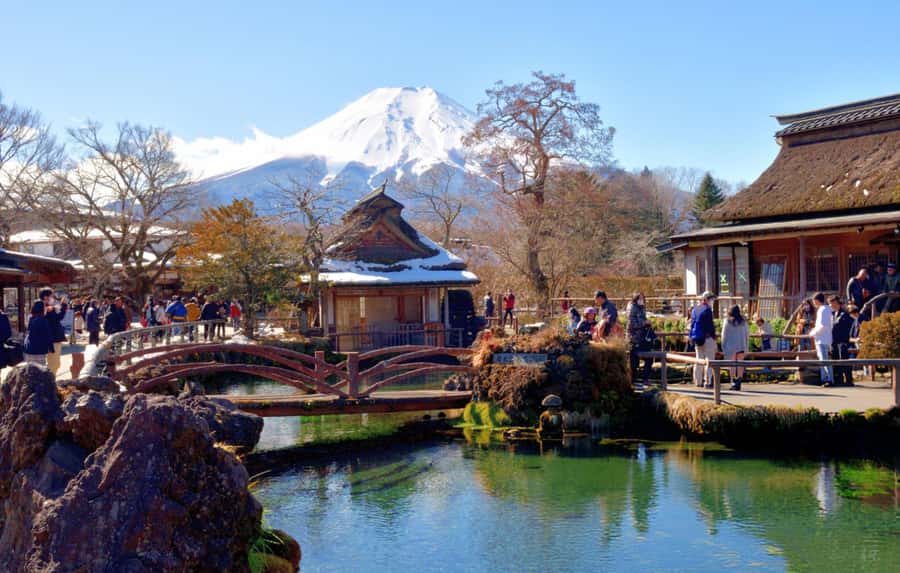 Tokyo: Customized Mt Fuji & Hakone Full-Day Private Tour - Lake Kawaguchi: food, water, and open views