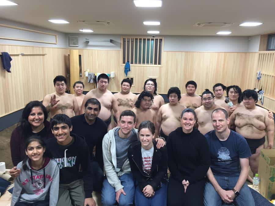 Tokyo: Sumo Practice Tour with Ring-Side Seat and Photoshoot - Meeting at Kiyosumi-Shirakawa Station