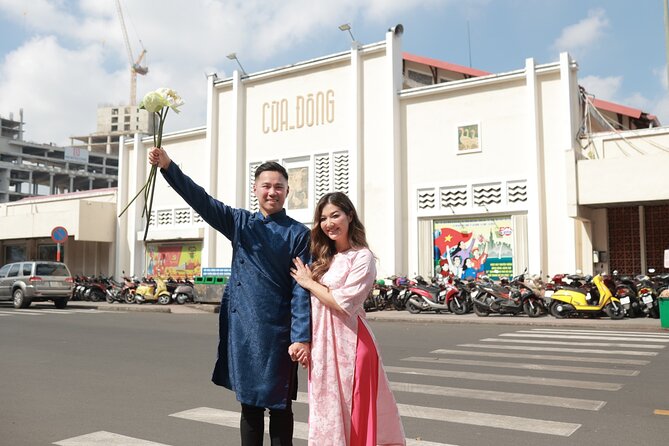 Vietnamese Ao Dai Photoshoot at Iconic Landmarks in Ho Chi Minh - Why an Ao Dai photoshoot works so well in Ho Chi Minh City
