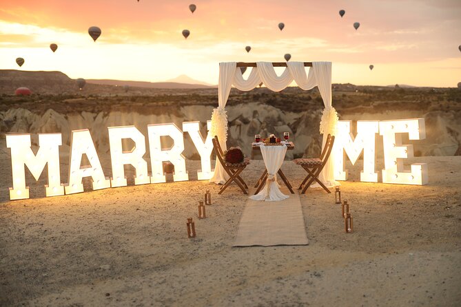 Wedding Proposal and Photoshoot with Hot Air Balloons - What happens at the Goreme and Ortahisar locations