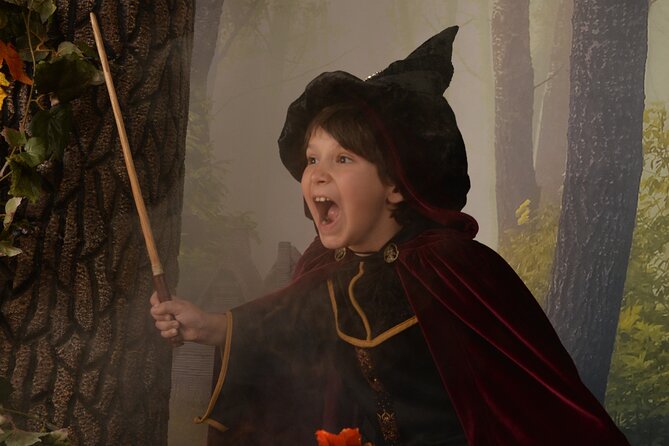 Witch Costume Photo Shoot - Olde Salem Village theatrical set - The final photo reveal and digital files