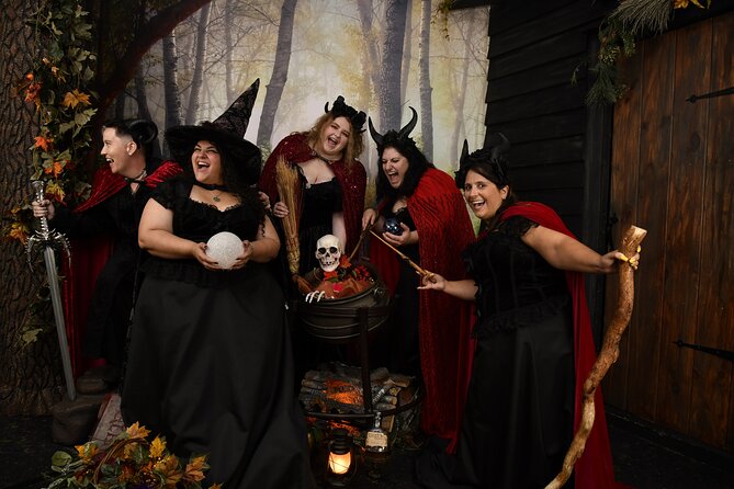 Witch Costume Photo Shoot - Olde Salem Village theatrical set - When to book and how to avoid a rushed session